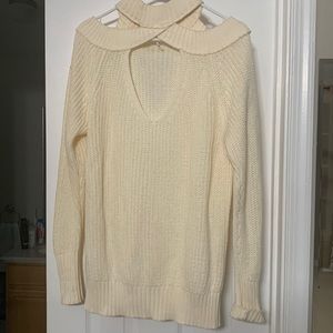 Free people cold shoulder sweater